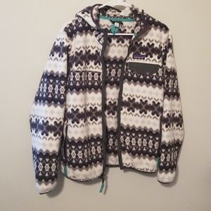Patagonia fleece zip jacket with hood